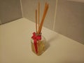 Bamboo aroma sticks in fragrance Royalty Free Stock Photo