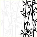 Bamboo background japanese asian plant wallpaper grass. Bamboo tree vector pattern black and white Royalty Free Stock Photo