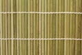 Bamboo background texture. Green mat for making sushi rolls Royalty Free Stock Photo