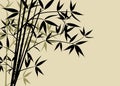 Bamboo background, vector Royalty Free Stock Photo