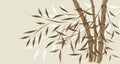 Bamboo background, vector Royalty Free Stock Photo