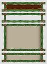 Bamboo banners set