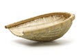 Bamboo basket hand made isolated   Woven from bamboo tray. Royalty Free Stock Photo