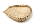 Bamboo basket hand made Woven from bamboo tray. Royalty Free Stock Photo