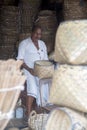 Bamboo basket manufacturer in Varkala, India