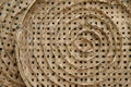 Bamboo basket for silkworms nest Royalty Free Stock Photo