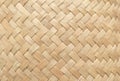 Bamboo basket texture for use as background . Woven basket pattern and texture Royalty Free Stock Photo