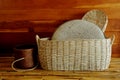Bamboo basketeries Royalty Free Stock Photo
