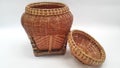 Baboo basketry for inserting thi styke handmade