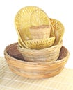 Bamboo baskets Royalty Free Stock Photo