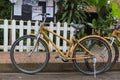 Bamboo bikes, bicycle parts are made of bamboo