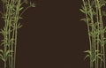 Bamboo Branches Background Ready for design.