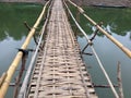 Bamboo Bridge, Luang Prabang,