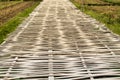 Bamboo bridge is made of bamboo.