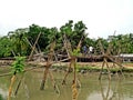 Bamboo Bridge, Hularhat, Bangladesh