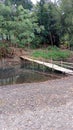 Bamboo bridge Royalty Free Stock Photo