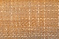 Bamboo brown straw mat, abstract background texture Royalty Free Stock Photo