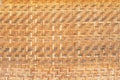 Bamboo brown straw mat, abstract background texture Royalty Free Stock Photo