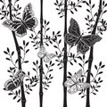 Bamboo and butterflies