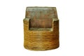 Bamboo chair isolated Royalty Free Stock Photo
