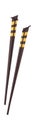 Bamboo chopstick sticker Japanese utensils Royalty Free Stock Photo