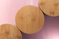 Bamboo circles background. Royalty Free Stock Photo