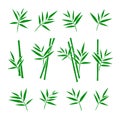 Bamboo collection set. Vector