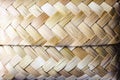 Bamboo container crafts Royalty Free Stock Photo