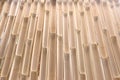 Bamboo cut in half and make a wall Royalty Free Stock Photo
