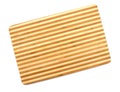 A bamboo cutting board