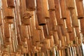 Bamboo decoration hanging from the ceiling Royalty Free Stock Photo