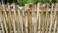 Bamboo fence background of the local house Royalty Free Stock Photo