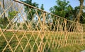 bamboo garden fence Royalty Free Stock Photo