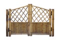 Bamboo fence gate Royalty Free Stock Photo