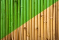 Bamboo fence texture, bamboo texture background, bamboo aging process background Royalty Free Stock Photo