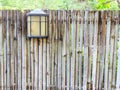 Bamboo Fencing and ligh Royalty Free Stock Photo