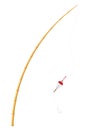 Bamboo fishing rod vector illustration Royalty Free Stock Photo