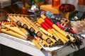 Bamboo flutes in tajin town, veracruz, mexico I