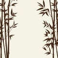 Bamboo forest card Royalty Free Stock Photo