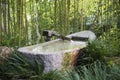 Bamboo Fountain in Japan Royalty Free Stock Photo