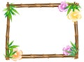 Bamboo frame Royalty Free Stock Photo