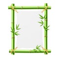 Bamboo frame with blank paper