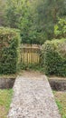 Bamboo gate country side