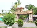 Bamboo gate to street in Manokwari