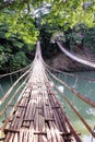 Bamboo hanging bridge