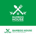 Bamboo House Cafe and Restaurant Logo Design