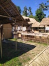 bamboo house used for Hindu ceremonies