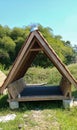 Bamboo houses, gazebos, traditional house exteriors, taken at close-up