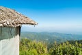 Bamboo hut with beautiful mountain viewpoint