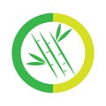 bamboo illustration logo vector design Royalty Free Stock Photo